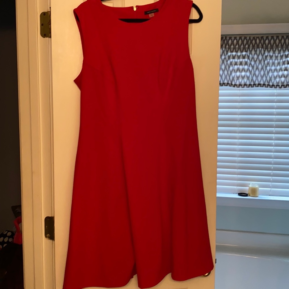 Tommy Hilfiger red a-line dress size 16 like new